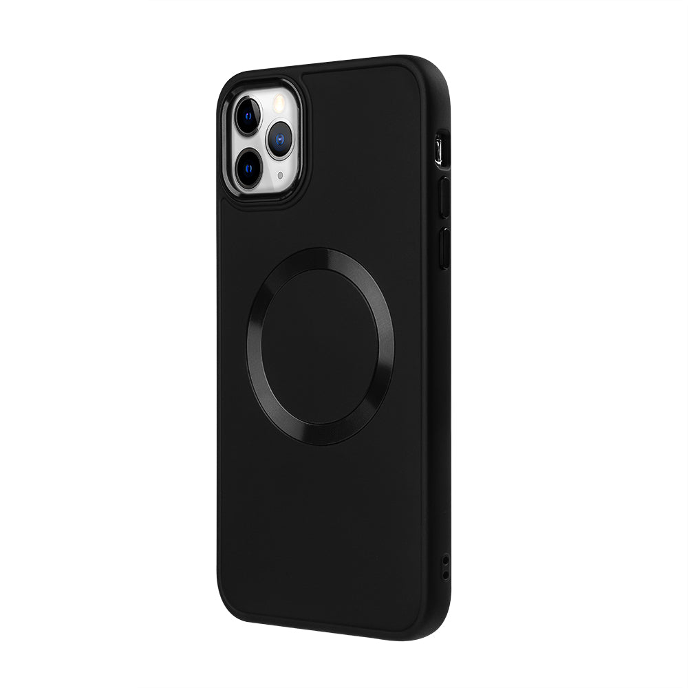 Apple iPhone 14 Pro Renkli Magsafe Case Siyah