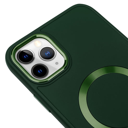 Apple iPhone 14 Pro Renkli Magsafe Case Haki