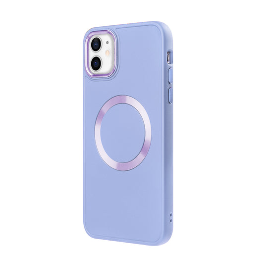 Apple iPhone 11 Renkli Magsafe Case Lila