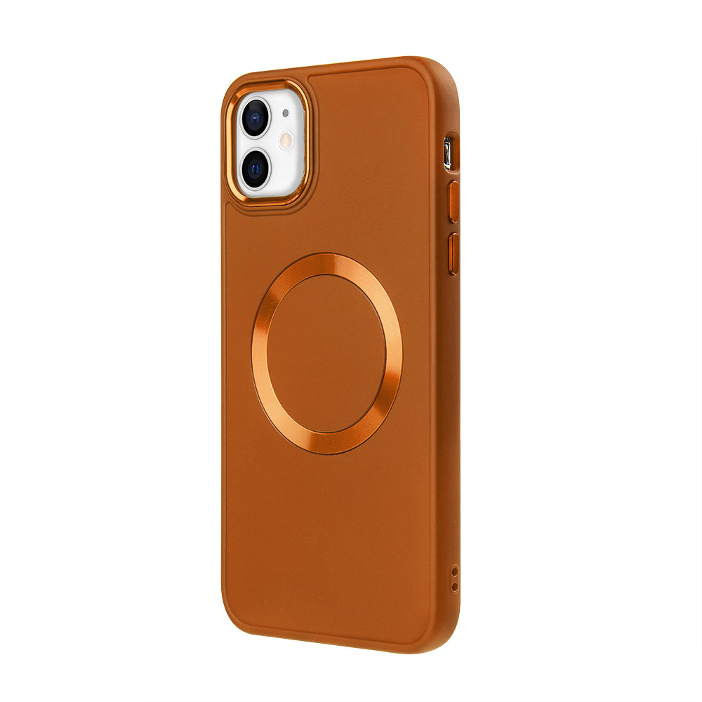 Apple iPhone 11 Renkli Magsafe Case Turuncu