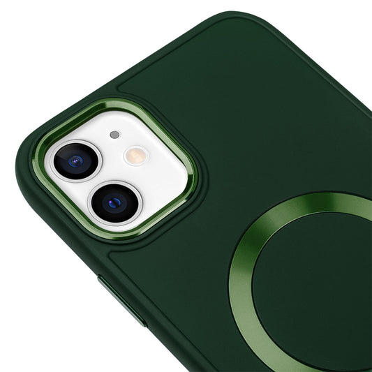 Apple iPhone 11 Renkli Magsafe Case Haki