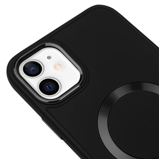 Apple iPhone 11 Renkli Magsafe Case Siyah