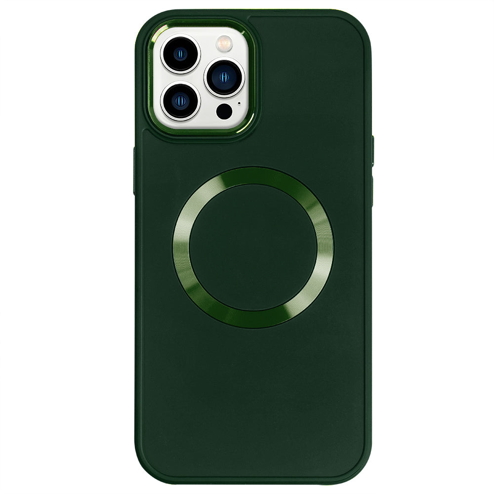 Apple iPhone 14 Pro Renkli Magsafe Case Haki