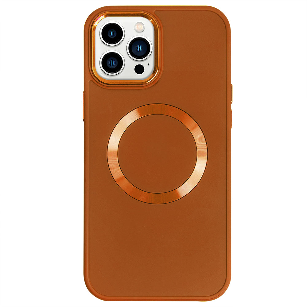 Apple iPhone 13 Pro Max Renkli Magsafe Case Turuncu