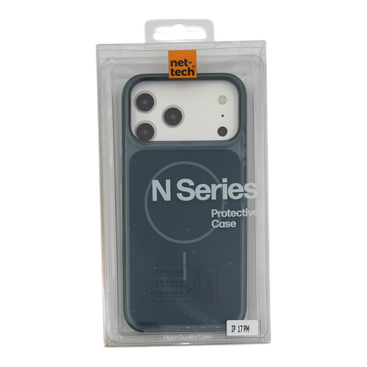 Apple iPhone 17 Pro Lansman Şeffaf Magsafe Telefon Kılıfı Lacivert