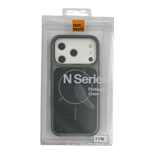 Apple iPhone 17 Pro Lansman Şeffaf Magsafe Telefon Kılıfı Siyah