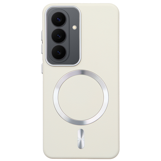 Samsung S26 Solid Magsafe Telefon Kılıfı Krem