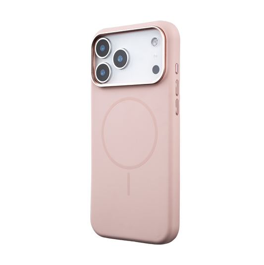 Apple iPhone 17 Pro Style Magsafe Telefon Kılıfı Pembe