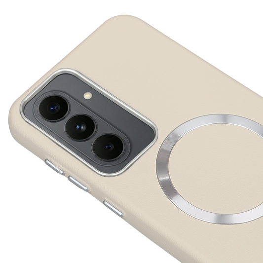 Samsung S26 Solid Magsafe Telefon Kılıfı Krem