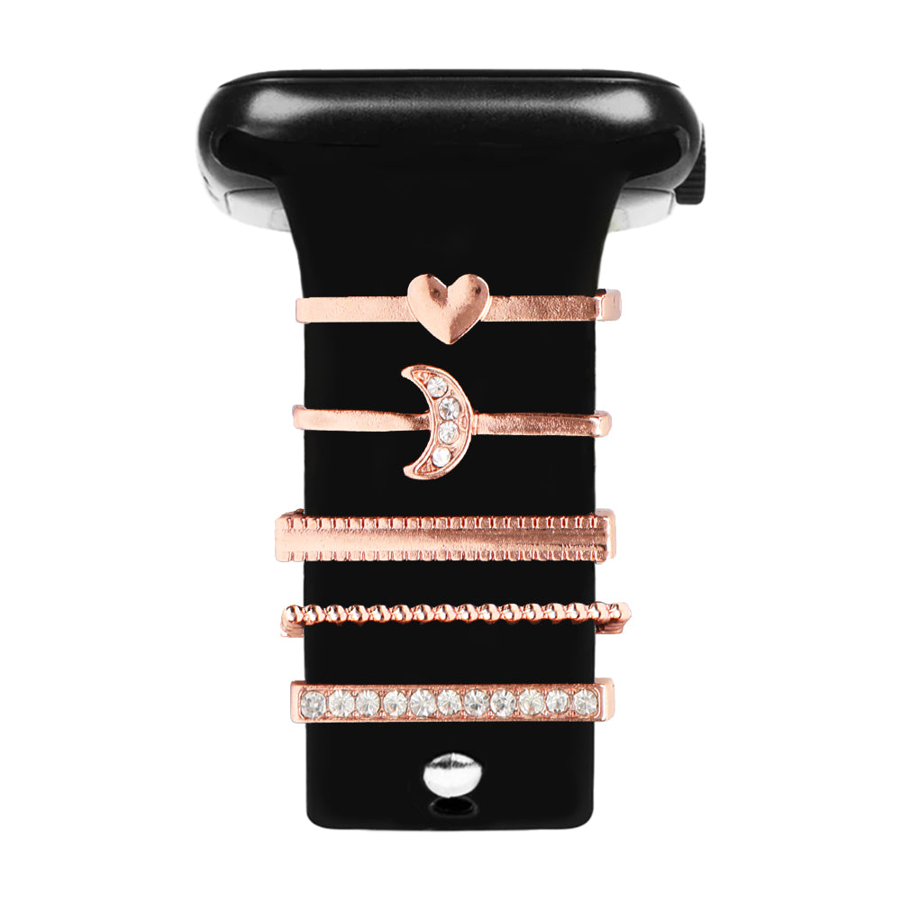 Apple Watch Charm Heart Moon Kordon Aksesuarı