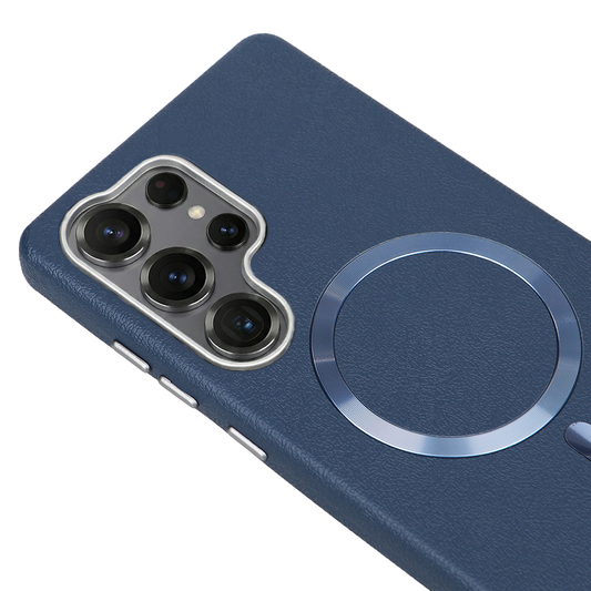 Samsung S25 Ultra Solid Magsafe Telefon Kılıfı Lacivert