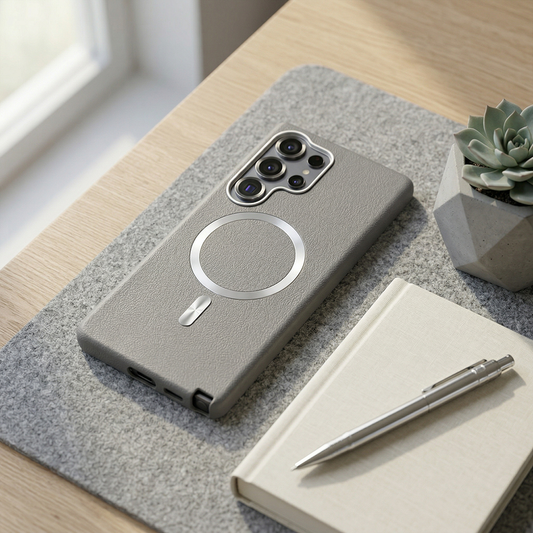 Samsung S26 Ultra Solid Magsafe Telefon Kılıfı Gri