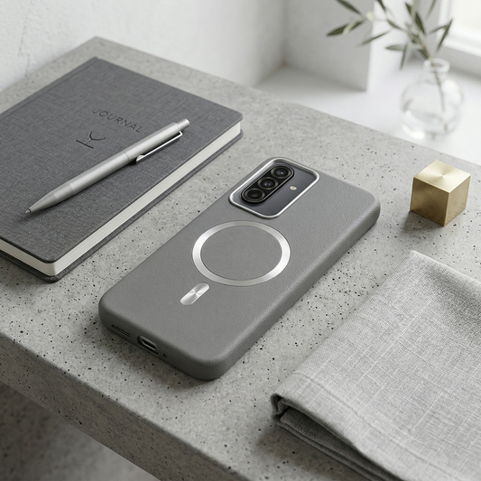 Samsung S26 Solid Magsafe Telefon Kılıfı Gri