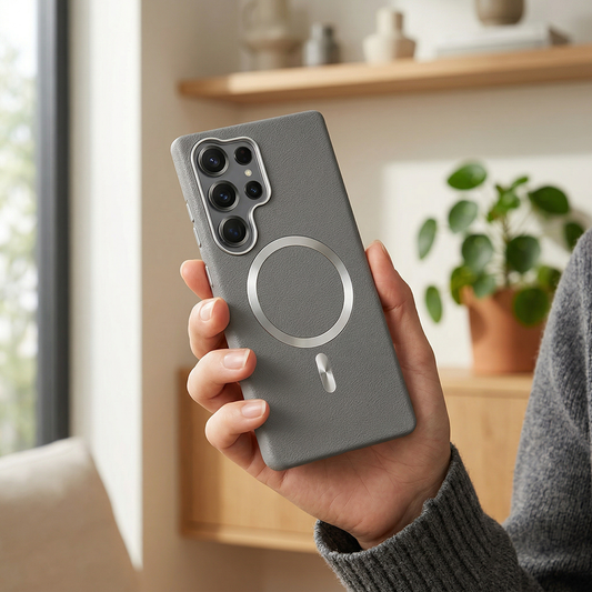 Samsung S26 Ultra Solid Magsafe Telefon Kılıfı Gri