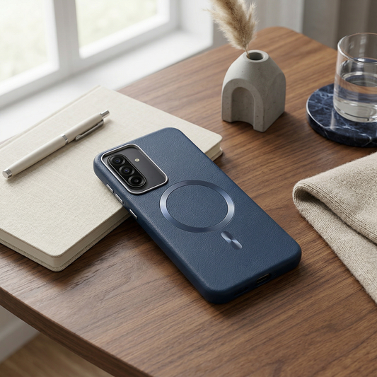 Samsung S25 FE Solid Magsafe Telefon Kılıfı Lacivert