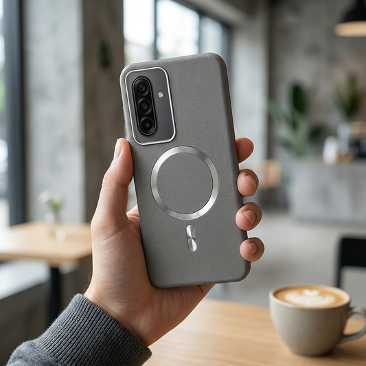 Samsung S26 Solid Magsafe Telefon Kılıfı Gri