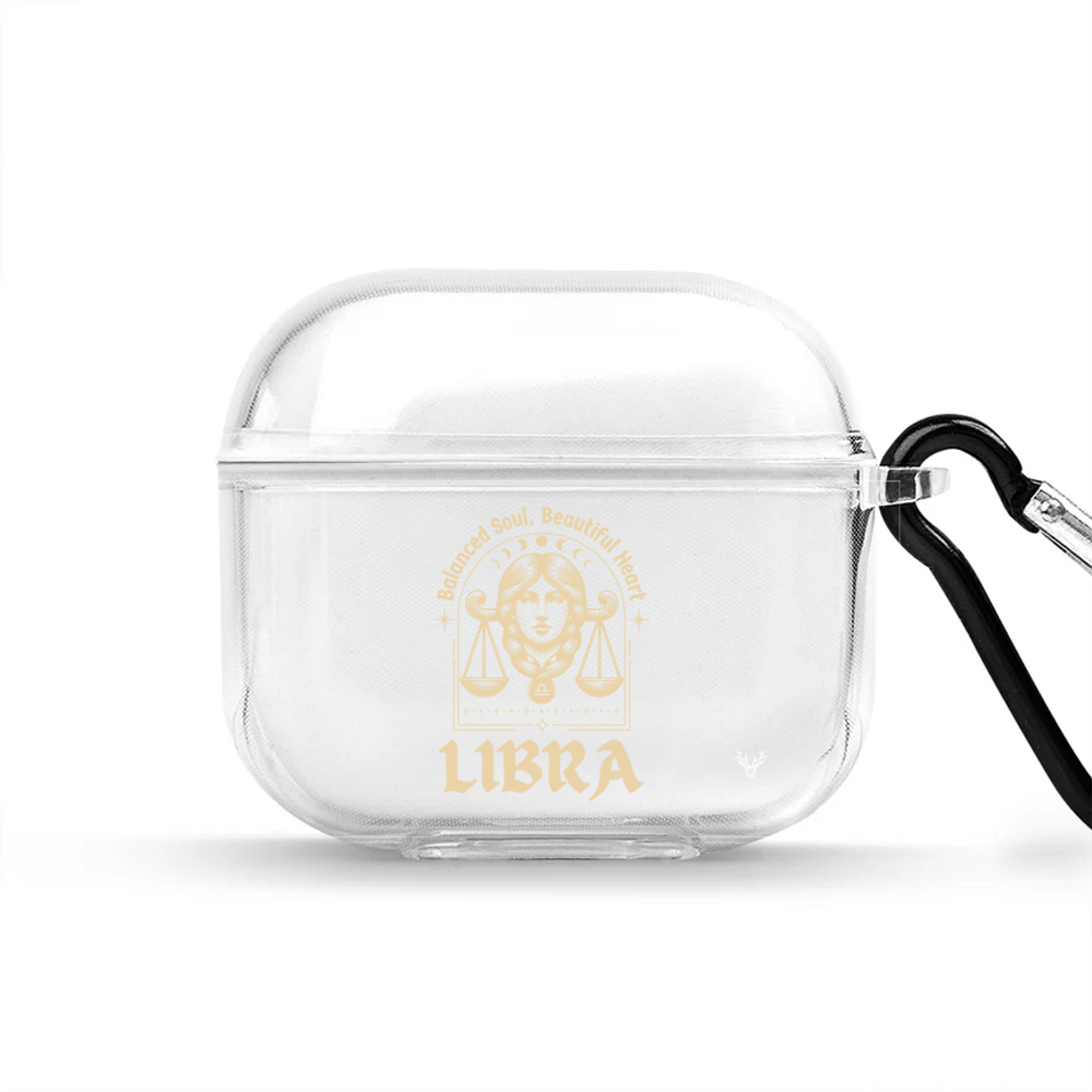 Apple AirPods 4 Burçlar Libra Astrology Şeffaf Kılıf