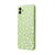 Samsung A04 Papatya Desenli Telefon Kılıfı - Renkli Silikon - Yeşil