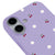 iPhone 17 Daisy Cherry Telefon Kılıfı - Renkli Silikon - Lila