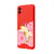 Samsung A04 Cat Sleeping Telefon Kılıfı - Renkli Silikon - Kırmızı