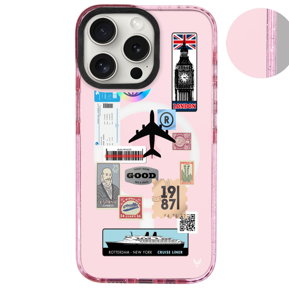 MagsafeliArtycaseSimliPembe