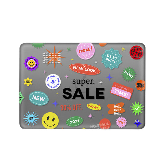 Macbook Pro Sert Kapaklı New Look Desenli Kılıf