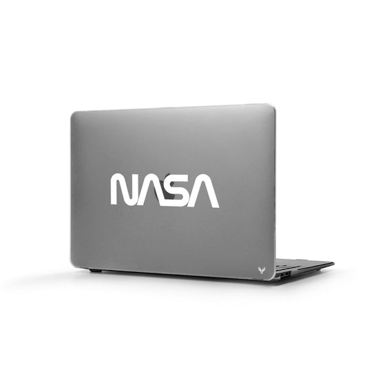 Macbook Pro Sert Kapaklı Nasa Beyaz Logo Desenli Kılıf