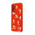 Samsung A53 Sportif Avokado Telefon Kılıfı - Renkli Silikon - Kırmızı