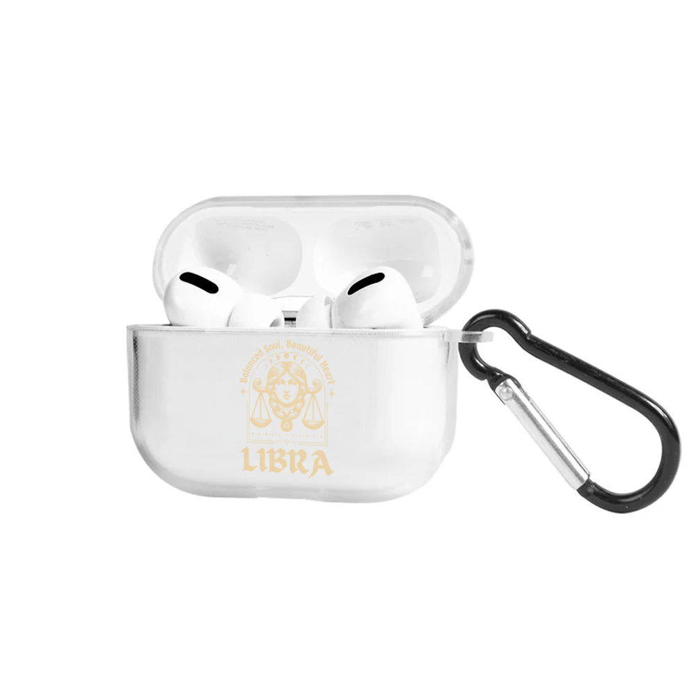 Apple AirPods Pro Burçlar Libra Astrology Şeffaf Kılıf