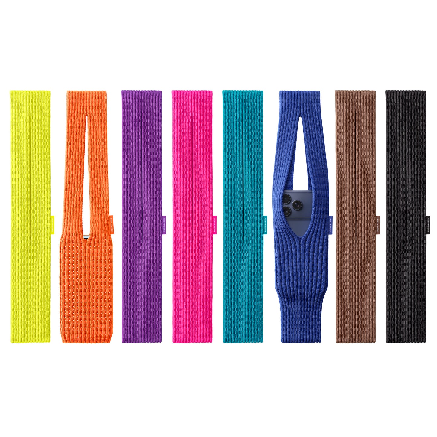 Apple iPhone Pocket Örgülü Telefon Çantası Safir