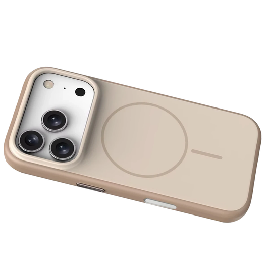 iPhone 17 Pro Max Neva Magsafe Telefon Kılıfı Krem