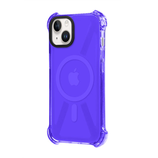 Apple iPhone 15 Plus Köşe Korumalı Magsafe Lila
