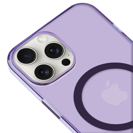 Apple iPhone 14 Pro Renkli Mika Magsafe Mor