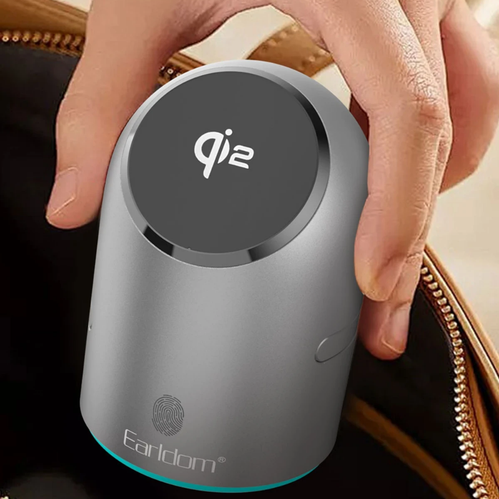 Earldom 3in1 15W Telefon 2.5W Saat ve 5W Airpods İçin Dönebilen Kablosuz Şarj Standı - Gri