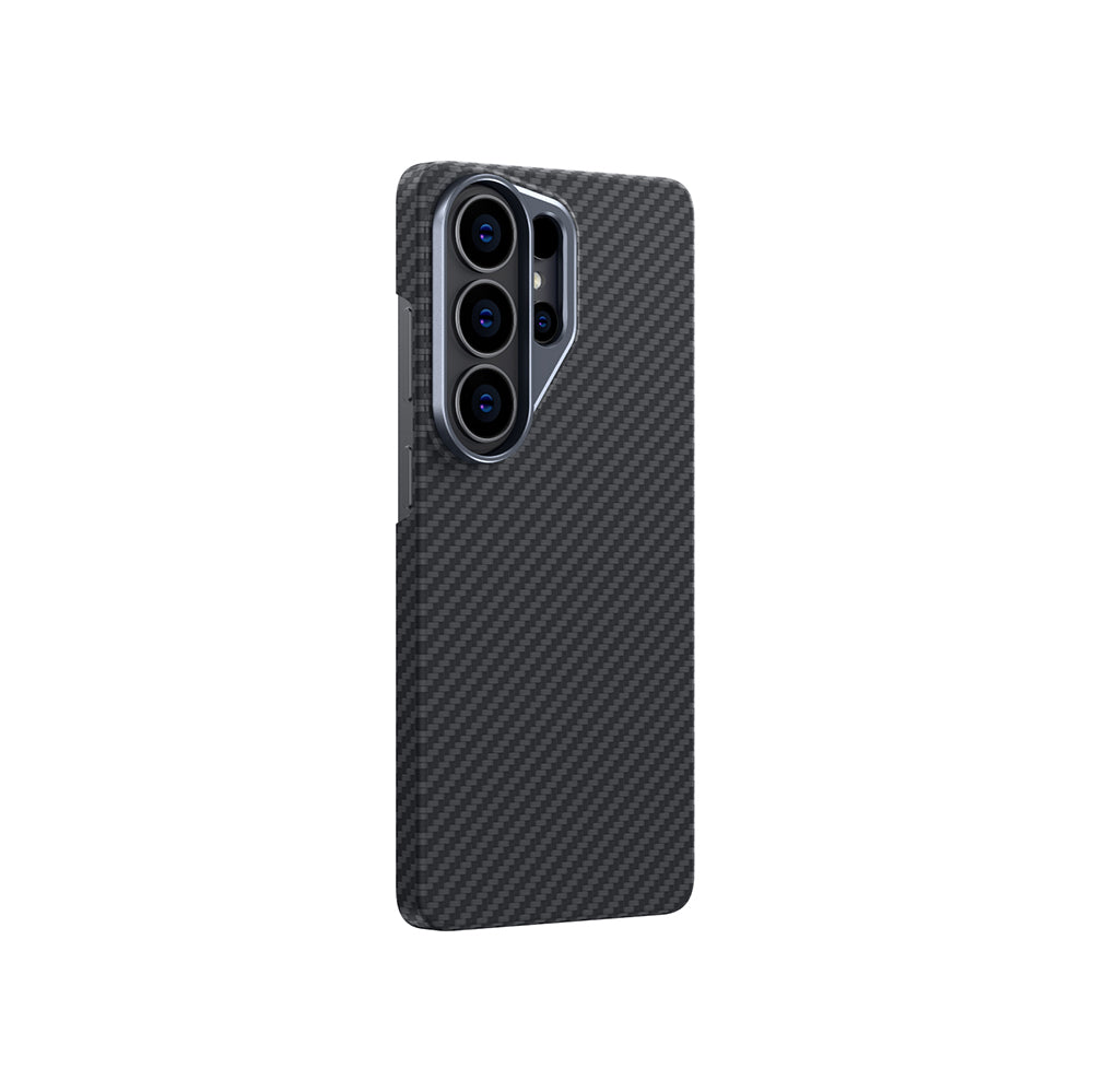 Samsung S26 Ultra Magsafeli Aramid Malzeme Ultra Koruyucu Siyah Telefon Kılıfı