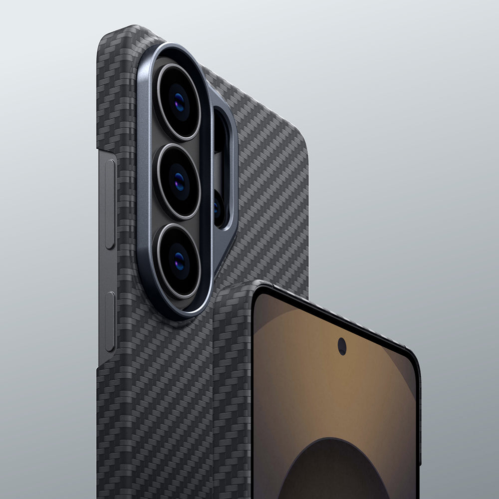 Samsung S26 Ultra Magsafeli Aramid Malzeme Ultra Koruyucu Siyah Telefon Kılıfı