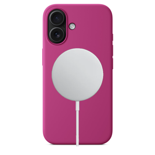 Apple iPhone 16 Plus Silikon Magsafe Case Fuşya