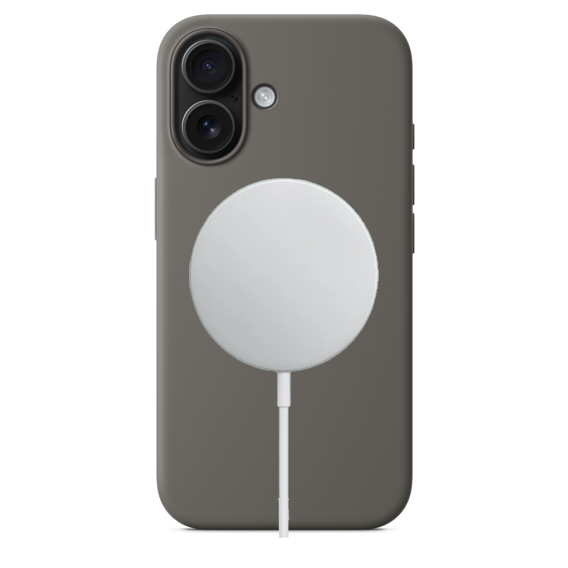 Apple iPhone 16 Silikon Magsafe Case Taş Grisi