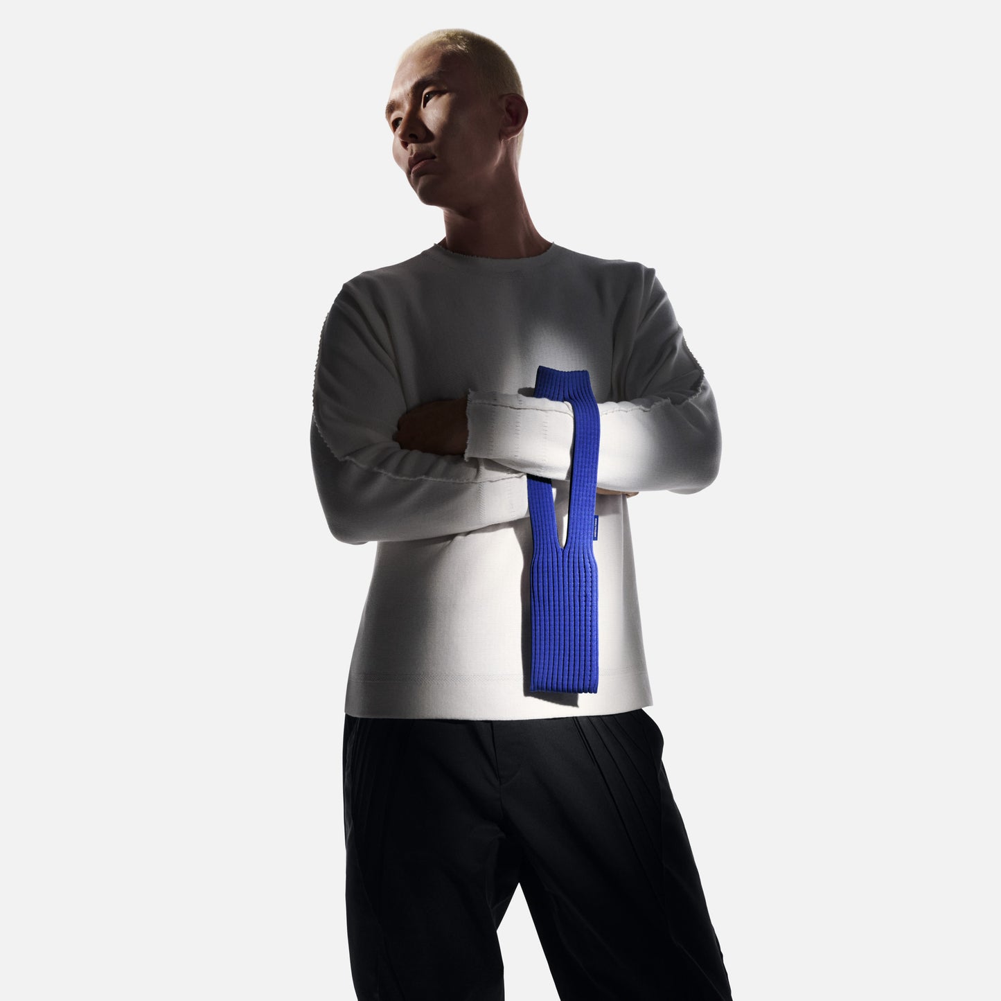 Apple iPhone Pocket Örgülü Telefon Çantası Safir