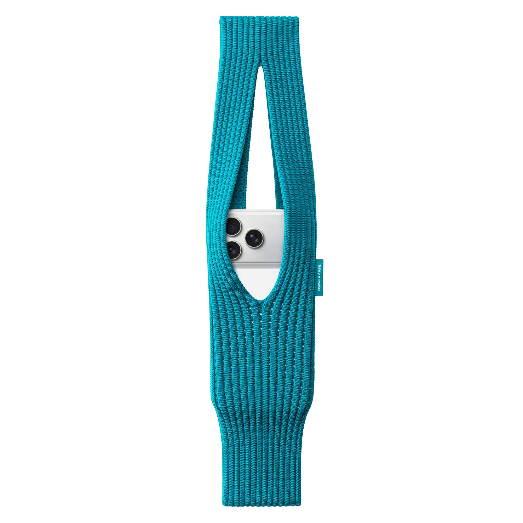 Apple iPhone Pocket Örgülü Telefon Çantası Turkuaz